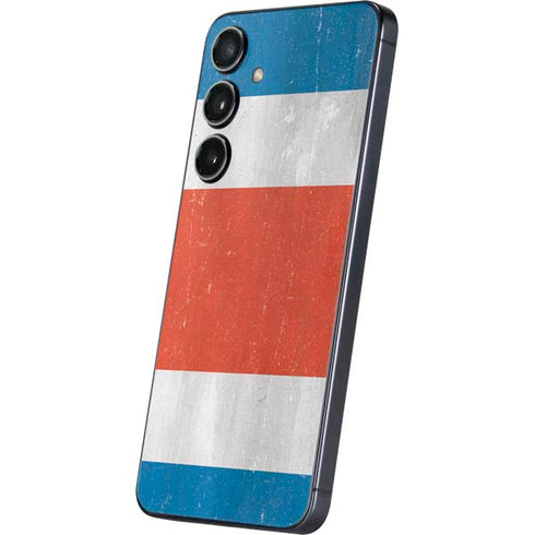 Costa Rican Flag Distressed Galaxy S24 Skin